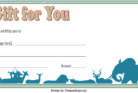 Zoo Gift Voucher Template Free Printable (2Nd Design with regard to Zoo Gift Certificate Templates Free Download