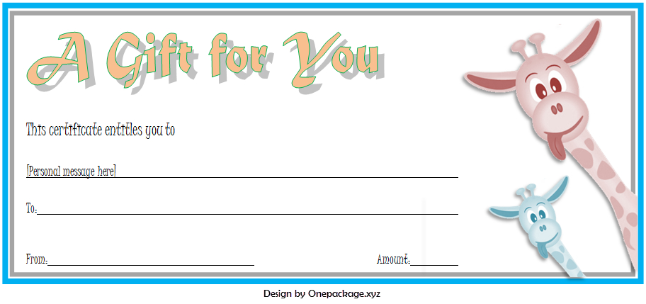 Zoo Gift Voucher Template Free Printable (3Rd Design in Zoo Gift Certificate Templates Free Download