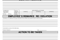 10 Best Employee Write Up Form Printable Images | Employee inside Daycare Business Plan Template Free Download