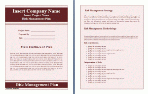 13+ Risk Management Plan Templates | Word, Excel &amp;amp; Pdf throughout Fresh Small Business Risk Assessment Template