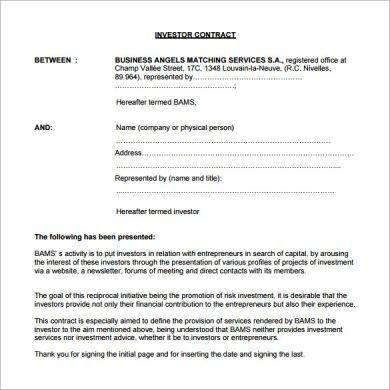 13+ Small Business Investment Agreement Examples In Pdf within Business Plan Template Law Firm