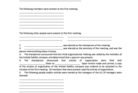 15 Printable Minutes Of Meeting Format Pdf Templates with First Board Meeting Agenda Template