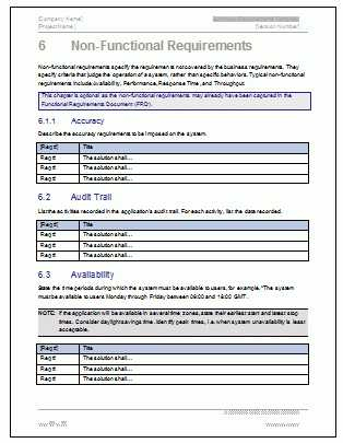 #15+ Requirements Document Template | Medical Resume regarding Brd Business Requirements Document Template