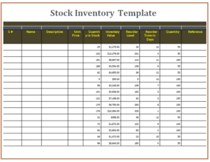15+ Stock Inventory Templates | Word, Excel &amp; Pdf within Best Excel Templates For Retail Business