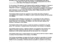 18 Printable Non Compete Agreement Enforceable Forms And for Business Templates Noncompete Agreement