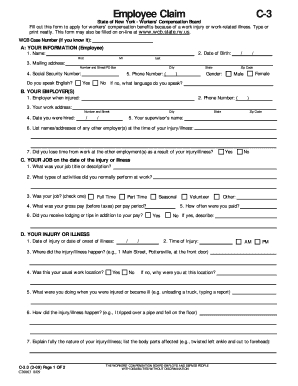 21 Printable Nys Workers Compensation Forms C-4 Templates pertaining to Best New Hire Business Case Template