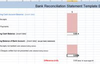 22 Best Bank Reconciliation Statement Template Excel with Business Bank Reconciliation Template