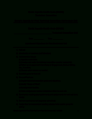26 Printable First Meeting Agenda Sample Forms And with regard to Community Meeting Agenda Template