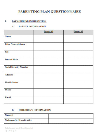 33+ Sample Parenting Plan Templates In Pdf | Ms Word with Planning Session Agenda Template