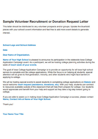 46+ Sample Donation Letters In Pdf | Ms Word regarding Unique Business Donation Letter Template