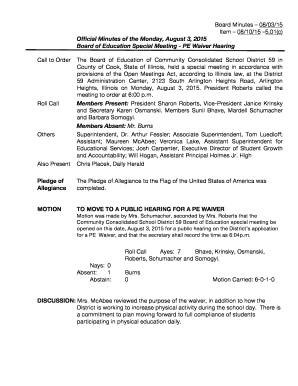 501C3 Board Meeting Minutes - Fill Out, Print &amp; Download intended for Community Meeting Agenda Template
