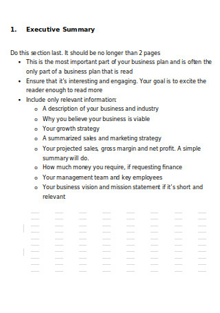 51+ Sample Business Plans In Pdf | Ms Word | Excel pertaining to Business Plan For A Startup Business Template