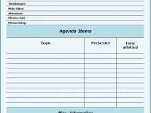 76 How To Create Meeting Agenda Template With Action Items inside How To Create An Agenda Template