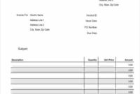 8+ Free Construction Invoice Templates – Word Excel Formats with regard to Free Construction Business Plan Template