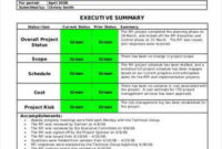 9+ Monthly Status Report Examples – Pdf | Examples in Business Review Report Template