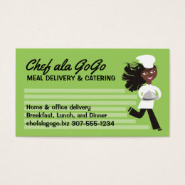 African American Catering Business Cards &amp; Templates | Zazzle with Best Food Delivery Business Plan Template