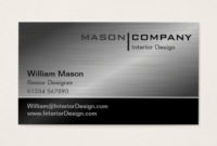 Aluminum Business Cards & Templates | Zazzle regarding Generic Business Card Template