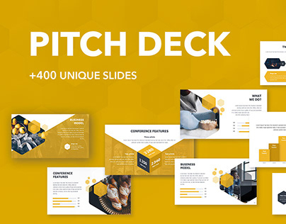 Annualreport Presentation Template On Behance within Business Idea Pitch Template