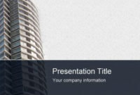 Apartment Buildings Powerpoint Template | Office for New Best Business Presentation Templates Free Download