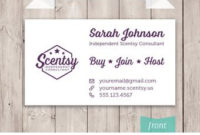 Authorized Scentsy Vendor Scentsy Stars Photo Business Card regarding Best Scentsy Business Card Template
