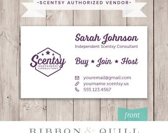 Authorized Scentsy Vendor Scentsy Stars Photo Business Card regarding Best Scentsy Business Card Template