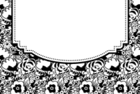Black And White Flower Binder Cover | Binder Cover for Fresh Business Binder Cover Templates