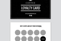 Black & White Cafe Stamp / Loyalty Card – Easil with regard to Unique Coffee Business Card Template Free