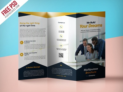 Brochure Psd Designs, Themes, Templates And Downloadable regarding Free Tri Fold Business Brochure Templates