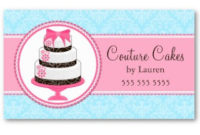 Business Card Showcasesocialite Designs: Gourmet Cake with Cake Business Cards Templates Free