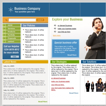 Business Company Template Free Website Templates In Css for New Website Templates For Small Business