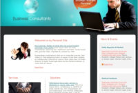 Business Consultants Template Free Website Templates In inside Free Business Profile Template Download
