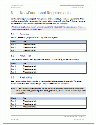 Business Requirements Specification Template (Ms Word throughout Business Case Cost Benefit Analysis Template