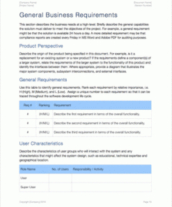 Business Requirements Template (Apple) - Templates, Forms intended for Example Business Requirements Document Template