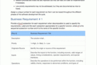 Business Requirements Template (Apple) – Templates, Forms within Brd Business Requirements Document Template