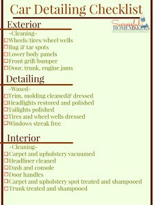 Car Detailing Checklist Graphic Printable with Best Business Reply Mail Template