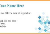 Card Authorization – Card Authorization with regard to Best Blank Business Card Template For Word