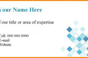 Card Authorization - Card Authorization with regard to Best Blank Business Card Template For Word
