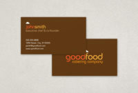 Catering Company Business Card Template | Inkd pertaining to New Front And Back Business Card Template Word