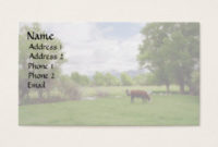 Cattle Business Cards & Templates | Zazzle intended for Livestock Business Plan Template