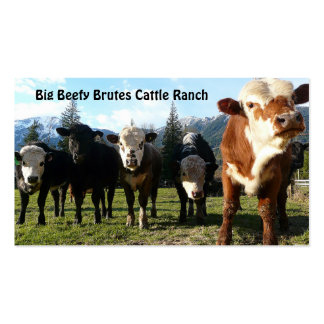 Cattle Business Cards &amp;amp; Templates | Zazzle within Livestock Business Plan Template