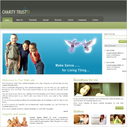 Charity Trust Template Free Website Templates In Css, Html for New Estimation Responsive Business Html Template Free Download
