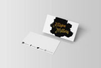 Christmas Card Template Photographer Psd Instant Download regarding Photography Business Card Template Photoshop
