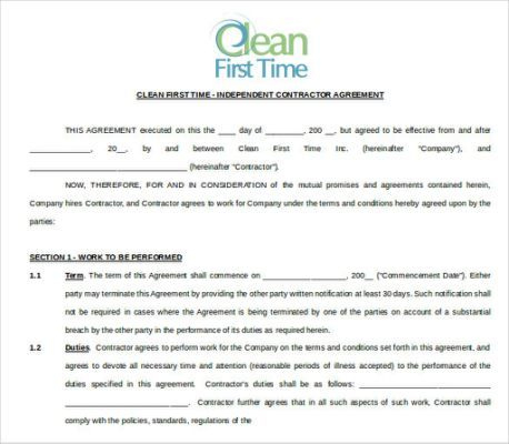 Cleaning Contract Template - 17+ | Cleaning Contracts intended for Quality Cleaning Business Contract Template