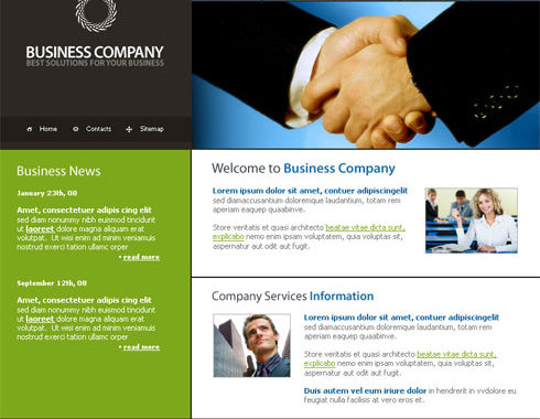 Communications Webpage Template - 3156 - Business within Unique Free Psd Website Templates For Business
