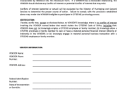 Conflict Of Interest Form – Fill Online, Printable intended for Fresh Business Ethics Policy Template
