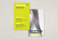 Contemporary Fitness Club Business Card Template | Inkd with Business Card Template Pages Mac