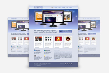 Corporate/Business Photoshop (.Psd) Website Template inside Free Psd Website Templates For Business