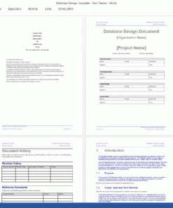 Database Design Template (Ms Office) - Templates, Forms pertaining to Unique Software Business Requirements Document Template