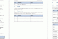 Database Design Template (Ms Office) – Templates, Forms with Quality Business Requirements Definition Template