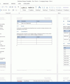 Database Design Template (Ms Office) - Templates, Forms with Quality Business Requirements Definition Template